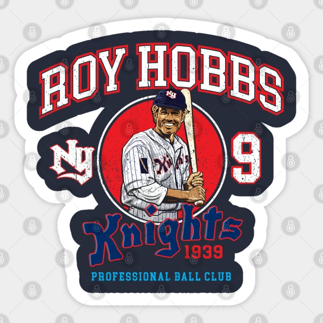 Roy Hobbs New York Knights Baseball Club Sticker by Alema Art